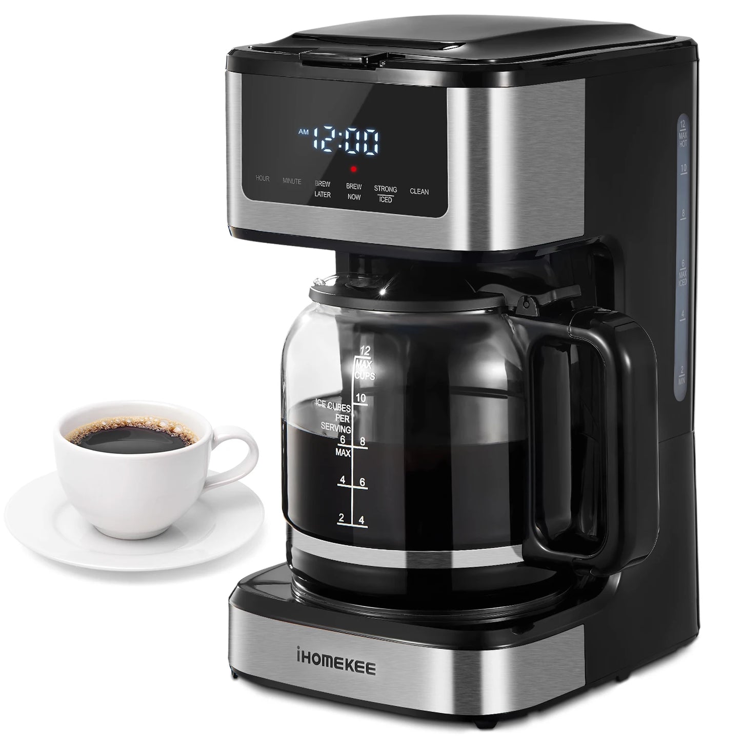 Yabano Programmable Drip Coffee Maker With Touchscreen Brew