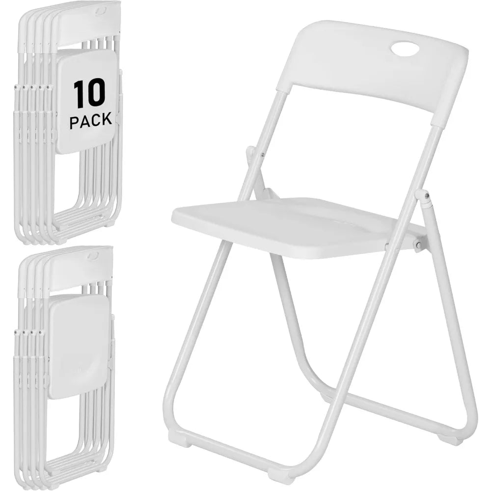 Plastic Folding Chairs With Wood Frame 350 Lb Capacity Durable White Seats For Classrooms Offices And Events