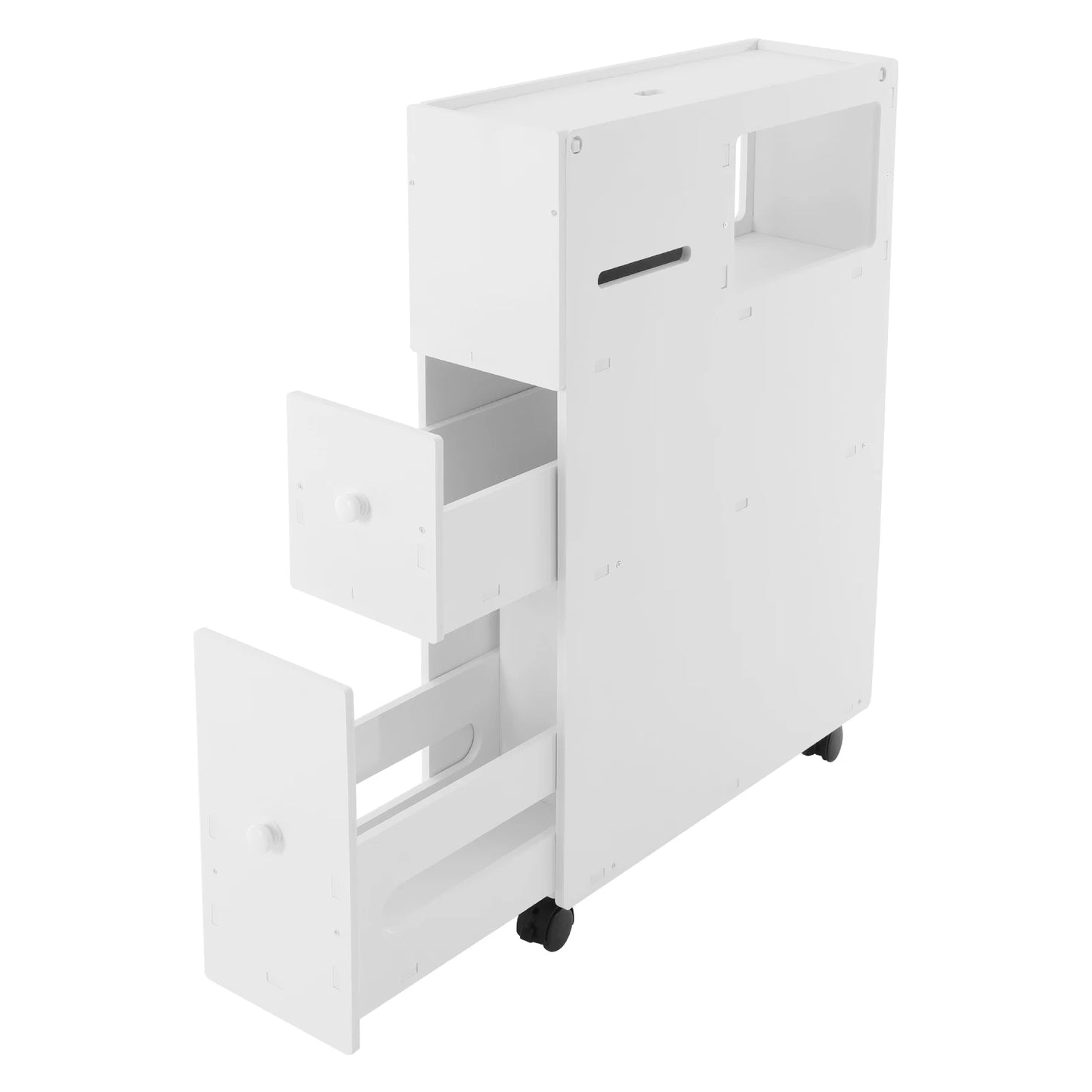 Hign Concerned Bathroom Storage Cabinet With Dual Drawers