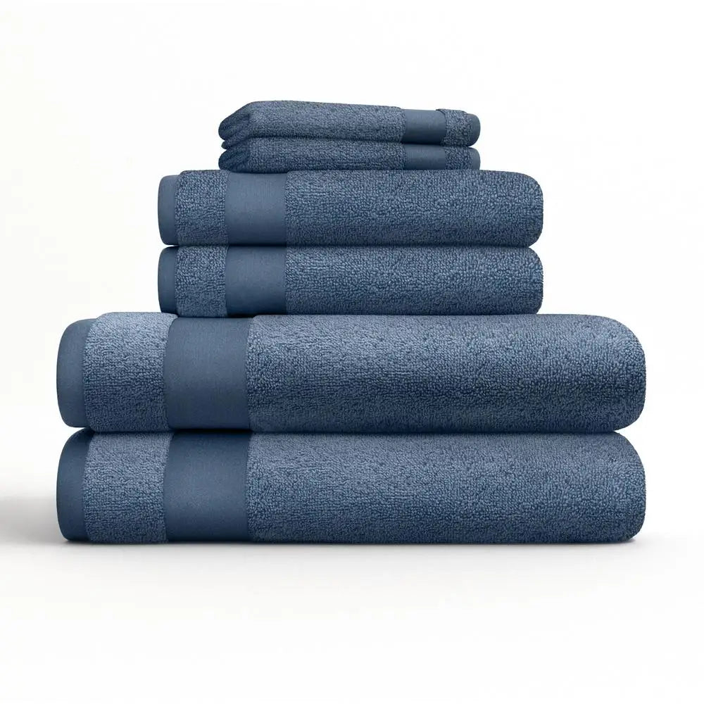 Cotton Bath Towel Set Fade Resistant Hotel Quality Everyday