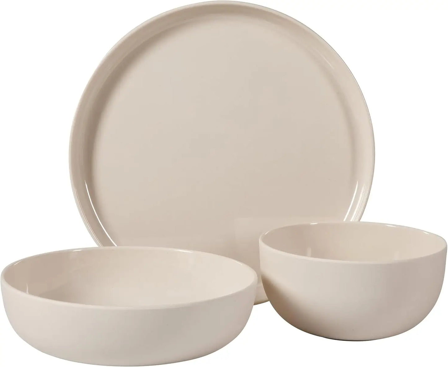Candy Skies Unbreakable Wheat Straw Melamine Dinnerware Set Four Place Settings Includes Dinner Plates And Cereal Bowls