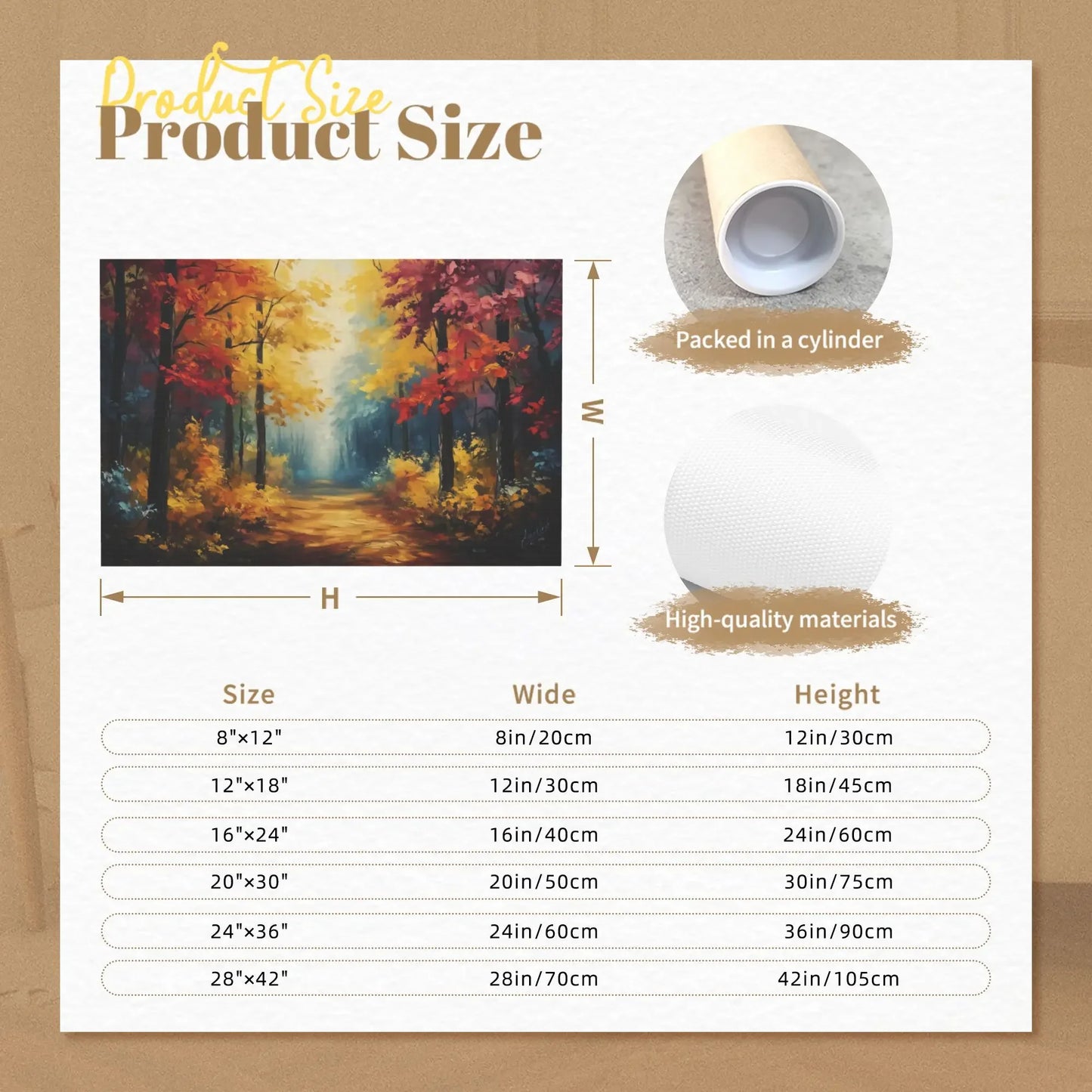 Landscape Canvas Wall Art Unframed Home Decor Gallery