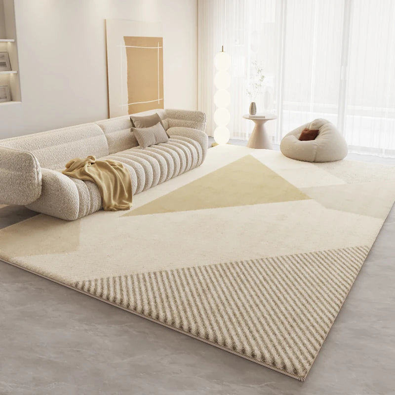 Wilton Geometric Living Room Rug Non Slip Backing 100 Percent Polyester Durable For Wood Or Carpet
