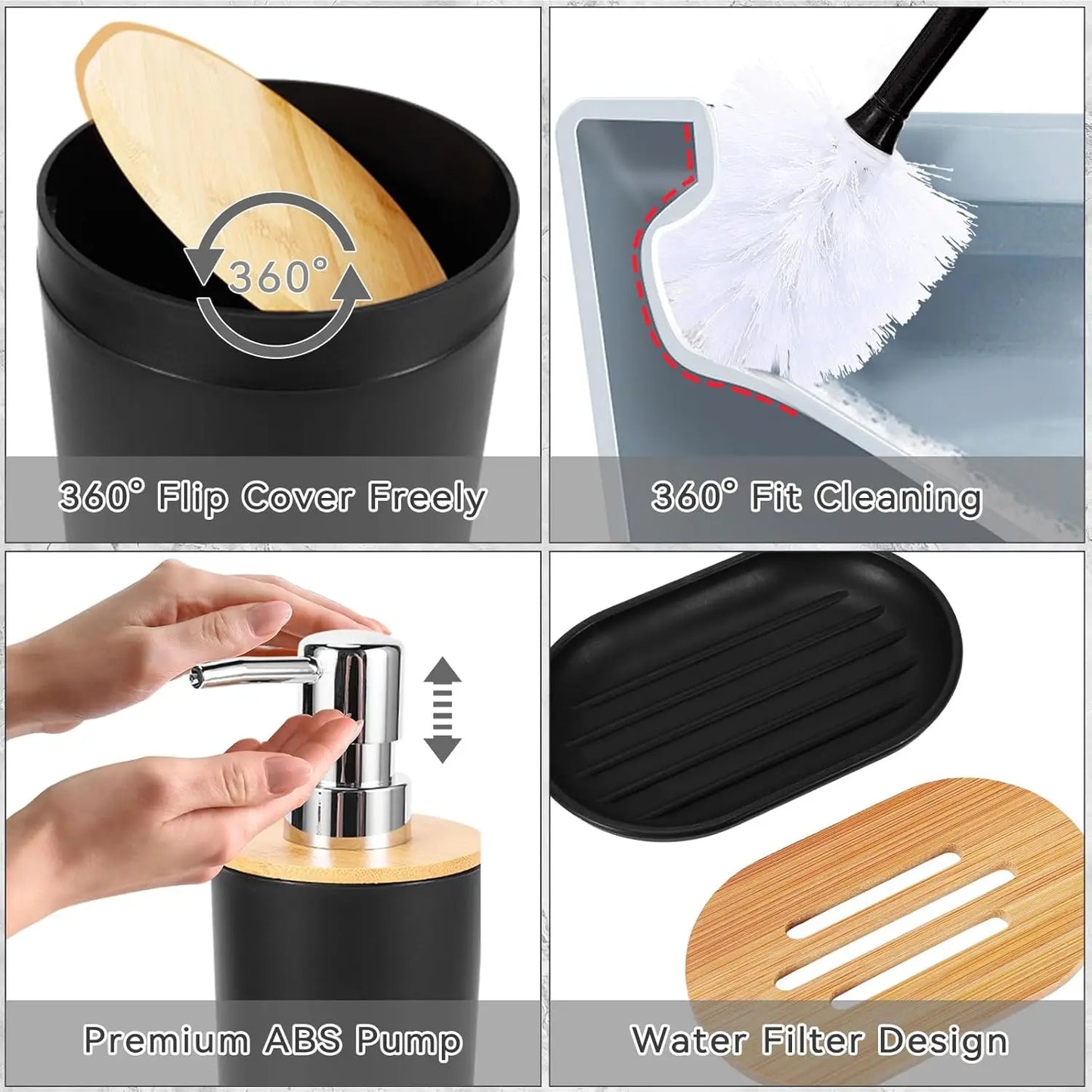 XMSJ Ombre Waterproof Shower Curtain And Ultra Absorbent Rug Set For Modern Home Decor