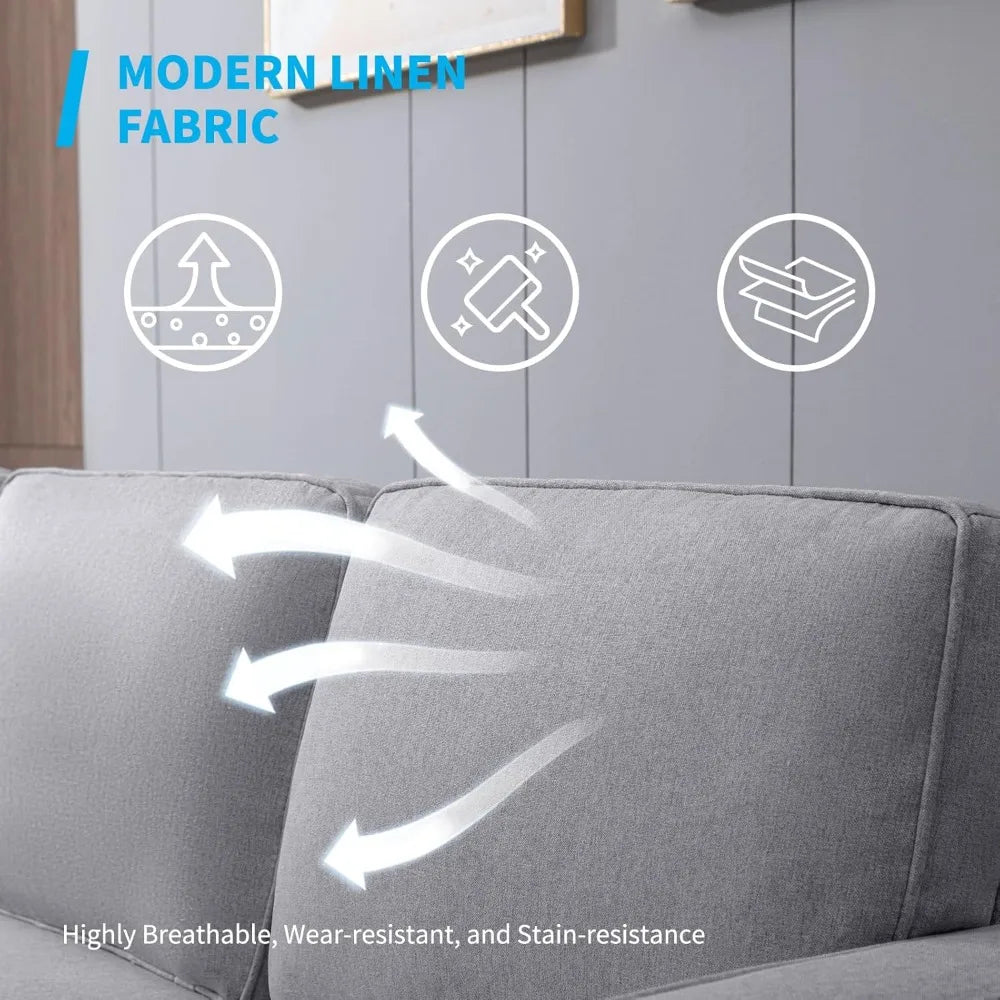 Combination 3 Piece Living Room Sofa Set Deluxe Collection