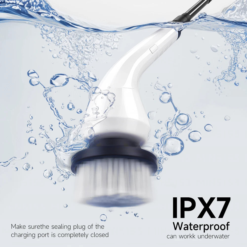 ZOCIH Electric Spin Scrubber With 8 Brush Heads Detachable