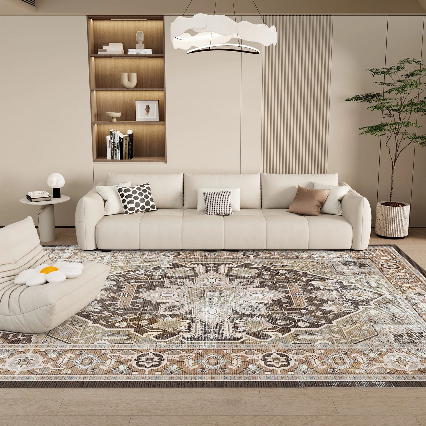 Hign-concerned Orhopui Boho Outdoor Rug Machine Washable