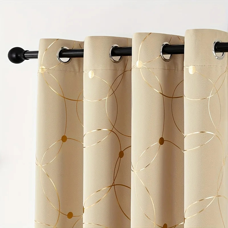 Zhejiang Four Piece Grommet Top Curtain Set Noise Reducing Room Darkening Panels