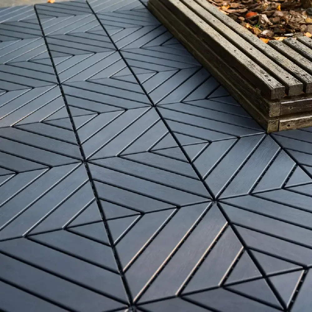Hign Concerned Wood Grain Interlocking Patio Deck Tiles