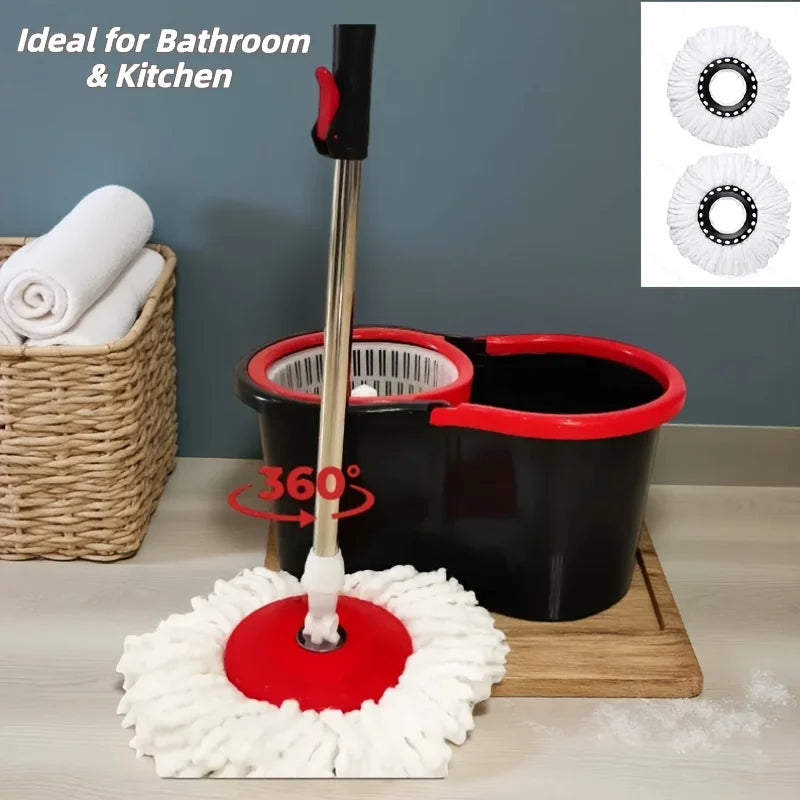 AEHOMECN 360 Degree Spin Mop Bucket With Soap Dispenser